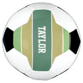 名前をカスタムするストライプ型サッカーボール サッカーボール (回転)