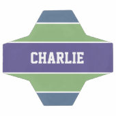 名前をカスタムするストライプ型サッカーボール サッカーボール (フラット)