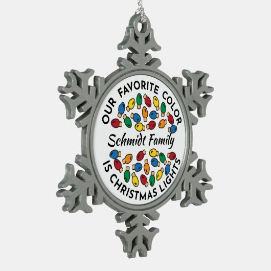 名前をカスタムするスノーフレークオーナメントプーターキープサケ スノーフレークピューターオーナメント (左)