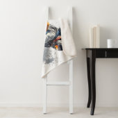 名前をカスタムするスノーボーダーイラストレーション シェルパブランケット (インサイチュ)