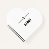 名前をカスタムするスパイラルノートパソコシンプルン – &スタイリッシュ ノートブック (正面)