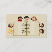 名前をカスタムするスピーチセラピーキッズマンガビジネスC 名刺 (裏面)