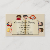 名前をカスタムするスピーチセラピーキッズマンガビジネスC 名刺 (正面)