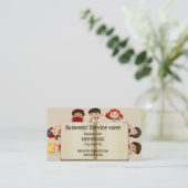 名前をカスタムするスピーチセラピーキッズマンガビジネスC 名刺 (スタンド正面)