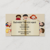名前をカスタムするスピーチセラピーキッズマンガビジネスC 名刺 (正面)