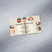 名前をカスタムするスピーチセラピーキッズマンガ マグネット名刺 (インサイチュ)