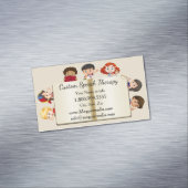 名前をカスタムするスピーチセラピーキッズマンガ マグネット名刺 (インサイチュ)