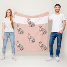 名前をカスタムするスフィンクスの毛なし猫柄