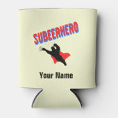 名前をカスタムするスベエルヒーロービールボトルクール 缶クーラー (正面)