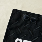 名前をカスタムするスポーツゴルフボール男子ホビークール ビーチタオル (インサイチュ)