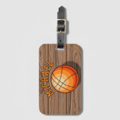 名前をカスタムするスポーツ旅行ラベル ラゲッジタグ (正面縦)