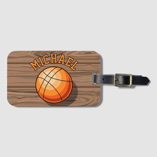 名前をカスタムするスポーツ旅行ラベル ラゲッジタグ (正面横)