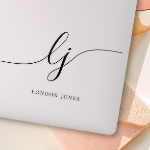 名前をカスタムするスモダンクリプトイニシャル シール