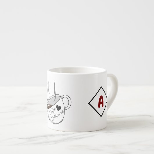 名前をカスタムするスモールエスプレッソカップ | ことわざコーヒーマグ エスプレッソカップ (正面右)