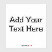 名前をカスタムするスローガンロゴアートフォトパーソナル6"x6" シール (シート)