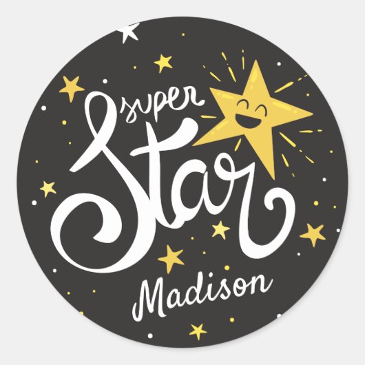 名前をカスタムするスーパースター ラウンドシール (正面)