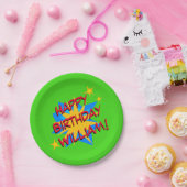 名前をカスタムするスーパーヒーローバースデーパーティープレート ペーパープレート (パーティー)