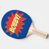 名前をカスタムするスーパーヒーロー 卓球ラケット (横)