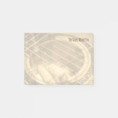 名前をカスタムするセピアアコースティックギターフィンガーコード ポストイット (正面)