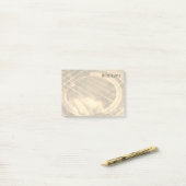 名前をカスタムするセピアアコースティックギターフィンガーコード ポストイット (デスク上)