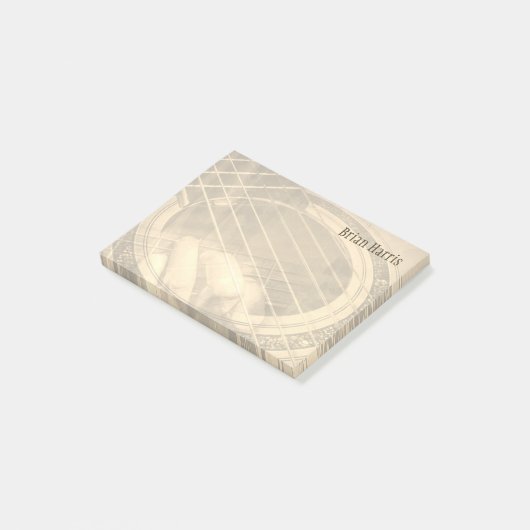 名前をカスタムするセピアアコースティックギターフィンガーコード ポストイット (アングル)