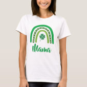 名前をカスタムするセントパトリックの日ボホレインボーファミリー Tシャツ (正面)