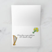 名前をカスタムするセント・デビッドの日ウェルシュ記号カード シーズンカード (内部)