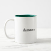 名前をカスタムするソックモンキーセントパトリックの日 ツートーンマグカップ (左)