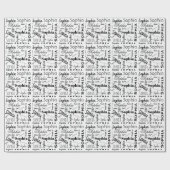 名前をカスタムするソフィア ラッピングペーパー (フラット)