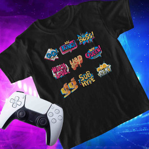 名前をカスタムするソーシャルオンバックエモートストリーマーゲーマー ベビーTシャツ