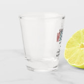 名前をカスタムするソーシャルワーカーの卒業祝い ショットグラス (左)