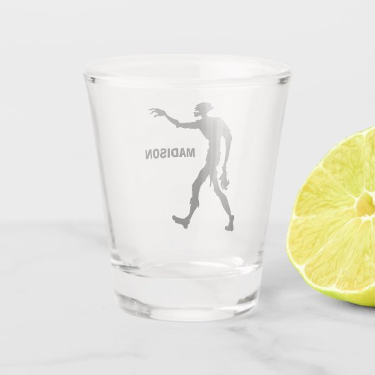 名前をカスタムするゾンビショットグラス ショットグラス (裏面)