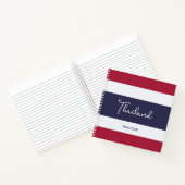 名前をカスタムするタイランドカラー ノートブック (内部)