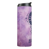 名前をカスタムするタウラス〔占星術の〕十二宮図標識 タンブラー (回転左)