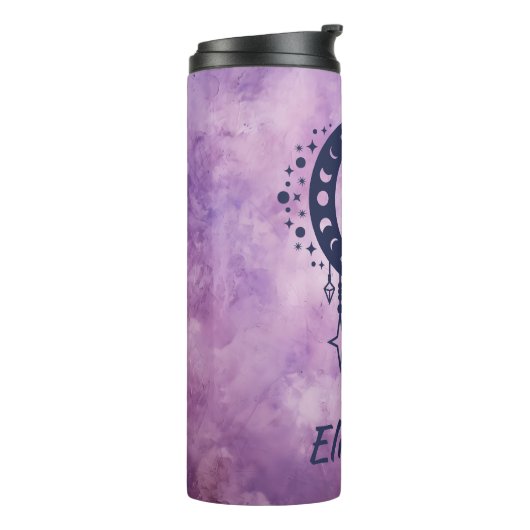 名前をカスタムするタウラス〔占星術の〕十二宮図標識 タンブラー (回転左)