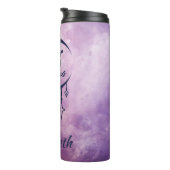 名前をカスタムするタウラス〔占星術の〕十二宮図標識 タンブラー (回転右)