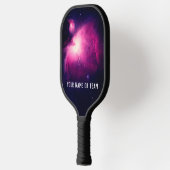 名前をカスタムするタグライン銀河系スターズおもしろい ピックルボールラケット (左)