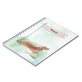 名前をカスタムするタンダシュンドペットドッグ ノートブック (左側)