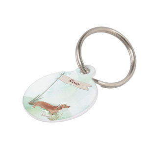 名前をカスタムするタンダシュンドペットドッグ ペット　ネームタグ