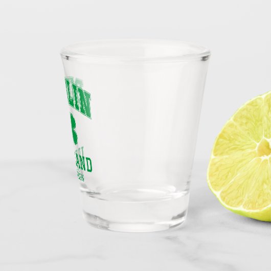 名前をカスタムするダブリンアイルランド ショットグラス (右)