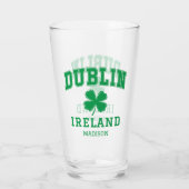 名前をカスタムするダブリンアイルランド タンブラーグラス (裏面)