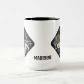 名前をカスタムするダブリンアイルランド マグカップ (中央)