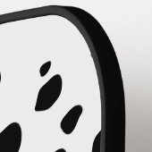 名前をカスタムするダルマチアアニマルプリントパタクラシックーン ピックルボールラケット (左詳細)