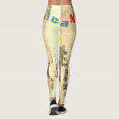 名前をカスタムするダンスレギンス レギンス (裏面)