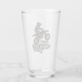 名前をカスタムするダートバイクライダーモトクロスレーシンググラス タンブラーグラス (裏面)