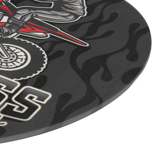 名前をカスタムするダートバイクライダーモトクロスレーシング カッティングボード (角)