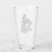 名前をカスタムするダートバイクライダーモトクロスレーシング タンブラーグラス (裏面)