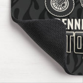 名前をカスタムするダートバイクライダーモトクロスレーシング マウスパッド (コーナー)