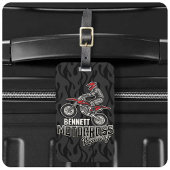 名前をカスタムするダートバイクライダーモトクロスレーシング ラゲッジタグ