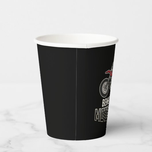 名前をカスタムするダートバイクライダーモトクロスレーシング 紙コップ (右)